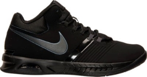 Nike Men's Air VISI Pro 5 Nubuck Basketball Shoes | Black/Anthracite